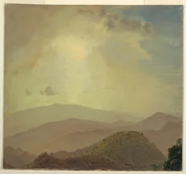 Colina al atardecer, julio de 1865